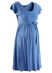 Sukienka shirtowa ciążowa bonprix błękitny w kropki