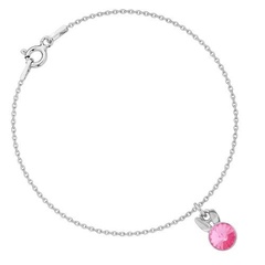 Bransoletka z króliczkiem z kryształem swarovski /2105/