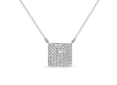 Naszyjnik srebrny  swarovski kingdom w kolorze crystal.