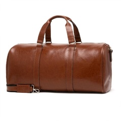Skórzana torba podróżna brodrene r20 koniak smooth leather