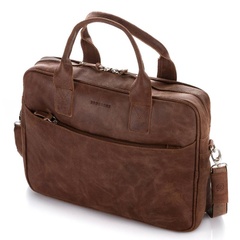 Vintage torba na ramię brodrene bl12 jasny brąz