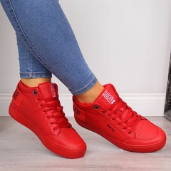 Trampki ocieplane czerwone big star ee274354