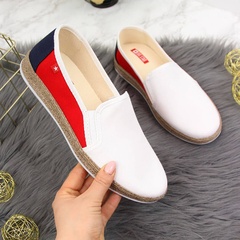 Tenisówki espadryle slip on białe big star hh276009