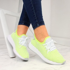 Buty sportowe do biegania neonowe zielone american club