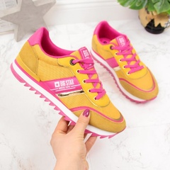 Buty sportowe damskie żółte big star hh274273