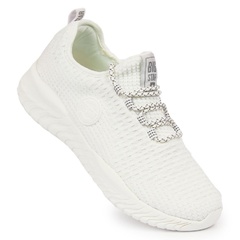 Buty sportowe damskie skarpetkowe białe big star hh274296