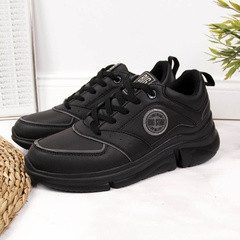 Buty sportowe damskie na platformie czarne big star ii274313