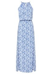 Długa sukienka z nadrukiem lenzing™ ecovero™ bonprix jasnoniebieski w kwiaty