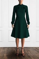 Elegancka sukienka do biura wama w kolorze zielonym