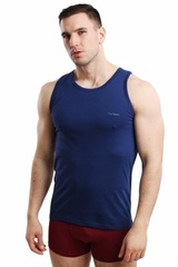 Pierre cardin tank top granatowy podkoszulek męski