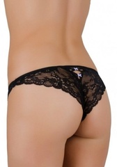Ewana ribbon 091 czarne figi damskie