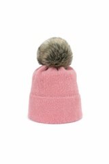 Art of polo soft fluff różowa czapka damska