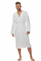 L&l 2104 white szlafrok męski