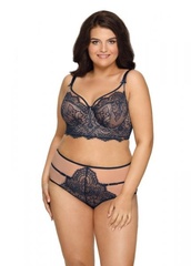 Ava 1396/2 long navy biustonosz miękki