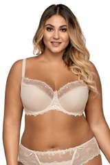 Ava 1030 novato beżowy biustonosz półusztywniany plus size