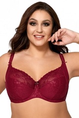 Biustonosz 1130 manche wine biustonosz miękki  plus size