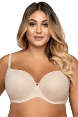 Ava 1263 painel beżowy biustonosz usztywniany plus size