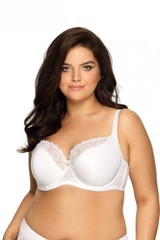 Ava 1921 freesia biały biustonosz półusztyniany plus size