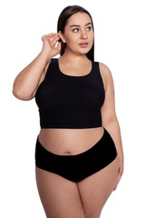 Julimex flexi-one plus size maxi czarne figi damskie