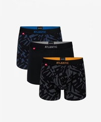 Atlantic 3mh-022 denim/czarny/grafit bokserki męskie 3-pack