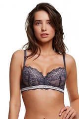 Henderson ladies holly 37334 szary biustonosz push-up