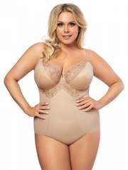 Gorsenia gala k356 beżowe modelujące body damskie