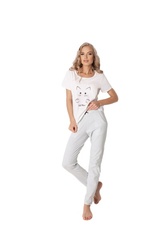 Aruelle catwoman long white piżama damska