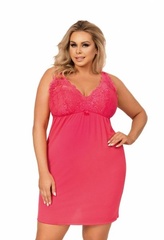 Donna lucia koralowa koszula nocna size plus
