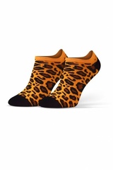 Sesto senso finest cotton panterka/pomarańcz stopki