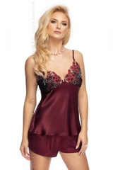 Irall elodie burgundy piżama damska