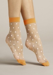 Fiore papavero 20 den orange-poudre skarpetki damskie