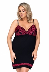 Donna alexia czarna koszula nocna size plus