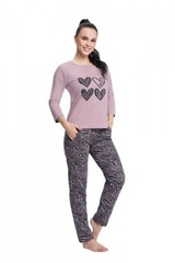 Luna 565 cappuccino piżama damska plus size