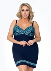 Donna alexia granatowa koszula nocna size plus