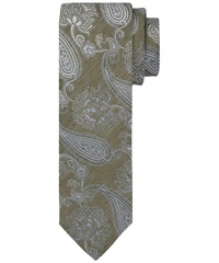 Zielony krawat profuomo paisley