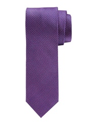 Elegancki krawat w kolorze fuxi profuomo z mikrowzorem