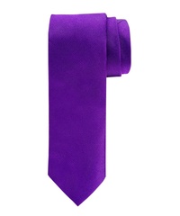 Elegancki fioletowy krawat jedwabny