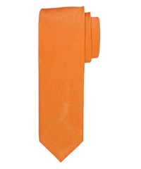 Pomarańczowy krawat jedwabny 8 cm