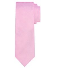 Elegancki różowy krawat jedwabny