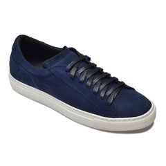 Granatowe zamszowe sneakersy van thorn 43