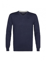 Granatowy sweter męski z bawełny organicznej s