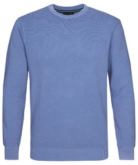 Niebieski sweter męski z 100% bawełny s