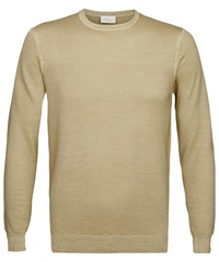 Beżowy sweter męski z wełny merino s