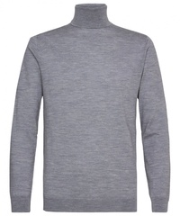 Golf męski jasnoszary 100% wełna merino  s