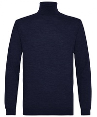 Golf męski ciemnoniebieski 100% wełna merino  s