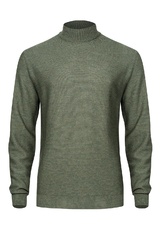 Męski półgolf khaki z wełny merino 7xl