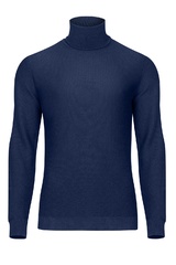 Granatowy męski golf z wełny merino xxs