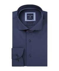 Granatowa elegancka koszula męska super slim fit 45