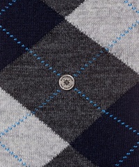 Stylowe skarpety burlington edinburgh w odcieniach szarości we wzór argyle 40-46