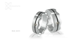 Obrączki srebrne - wzór ag-011